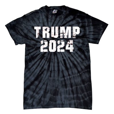 Trump 2024 Mugshot President Legend Tie-Dye T-Shirt