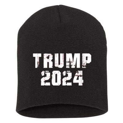 Trump 2024 Mugshot President Legend Short Acrylic Beanie