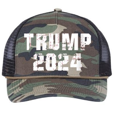 Trump 2024 Mugshot President Legend Retro Rope Trucker Hat Cap