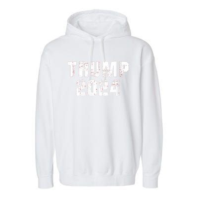 Trump 2024 Mugshot President Legend Garment-Dyed Fleece Hoodie