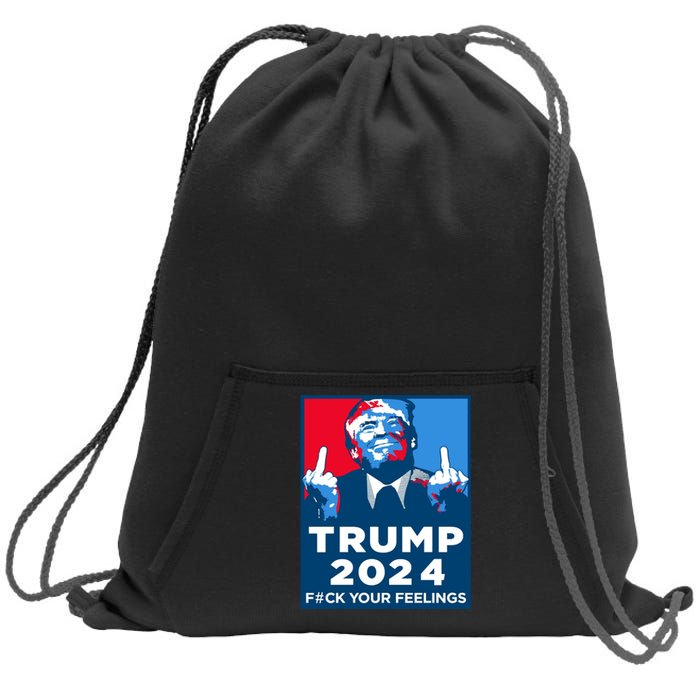 Donald Trump, Fuck Your Feelings Sweatshirt Cinch Pack Bag