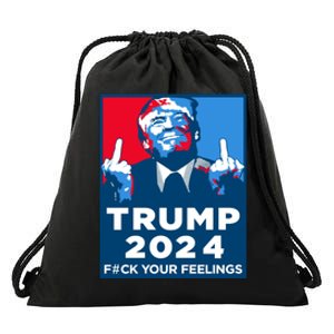 Donald Trump, Fuck Your Feelings Drawstring Bag