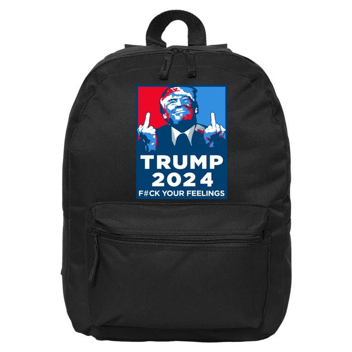 Donald Trump, Fuck Your Feelings 16 in Basic Backpack