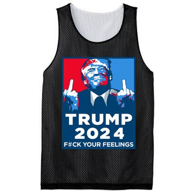 Donald Trump, Fuck Your Feelings Mesh Reversible Basketball Jersey Tank