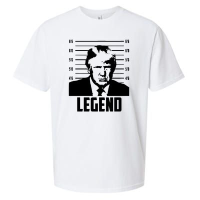 Trump 2024 Mugshot President Legend Pro Trump Sueded Cloud Jersey T-Shirt