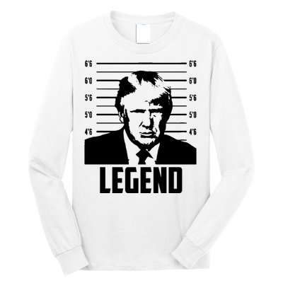 Trump 2024 Mugshot President Legend Pro Trump Long Sleeve Shirt