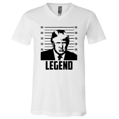 Trump 2024 Mugshot President Legend Pro Trump V-Neck T-Shirt