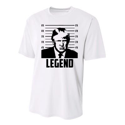 Trump 2024 Mugshot President Legend Pro Trump Performance Sprint T-Shirt