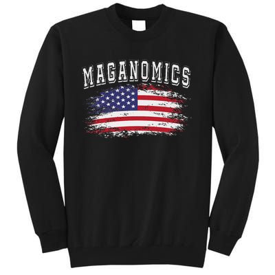 Trump 2024 Maganomics President Legend Tall Sweatshirt