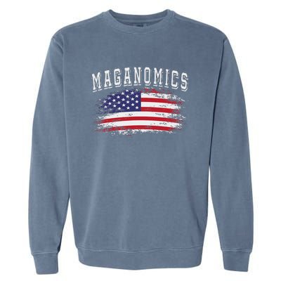 Trump 2024 Maganomics President Legend Garment-Dyed Sweatshirt