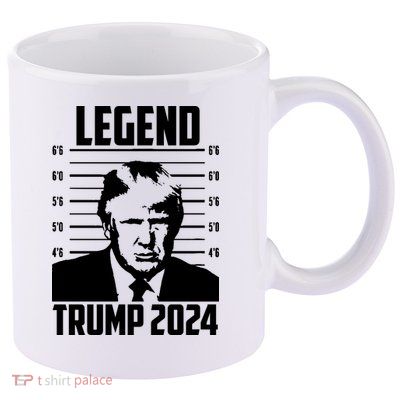 Trump 2024 Mugshot President Legend Pro Trump 11oz C Handle Ceramic Mug