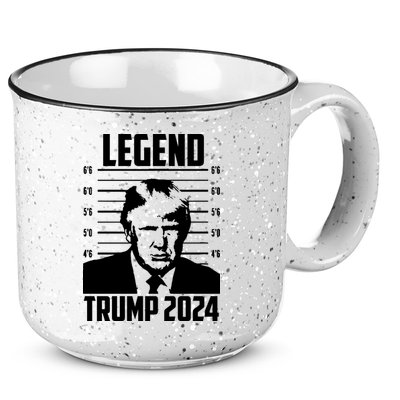 Trump 2024 Mugshot President Legend Pro Trump 15oz Campfire Ceramic Mug