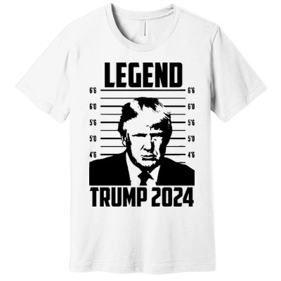 Trump 2024 Mugshot President Legend Pro Trump Premium T-Shirt
