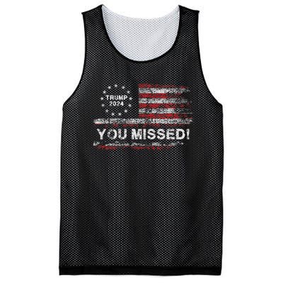 Trump 2024 Missed Me Trump President Election 2024 Mesh Reversible Basketball Jersey Tank