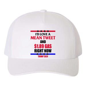 Trump 2024 Mean Tweet Low Gas Anti Biden Yupoong Adult 5-Panel Trucker Hat