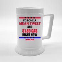 Trump 2024 Mean Tweet Low Gas Anti Biden Beer Stein