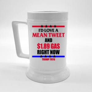 Trump 2024 Mean Tweet Low Gas Anti Biden Beer Stein