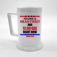 Trump 2024 Mean Tweet Low Gas Anti Biden Beer Stein