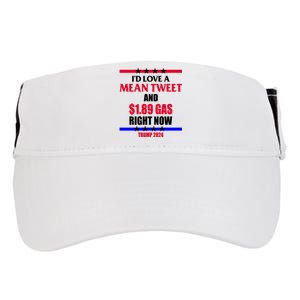 Trump 2024 Mean Tweet Low Gas Anti Biden Adult Drive Performance Visor