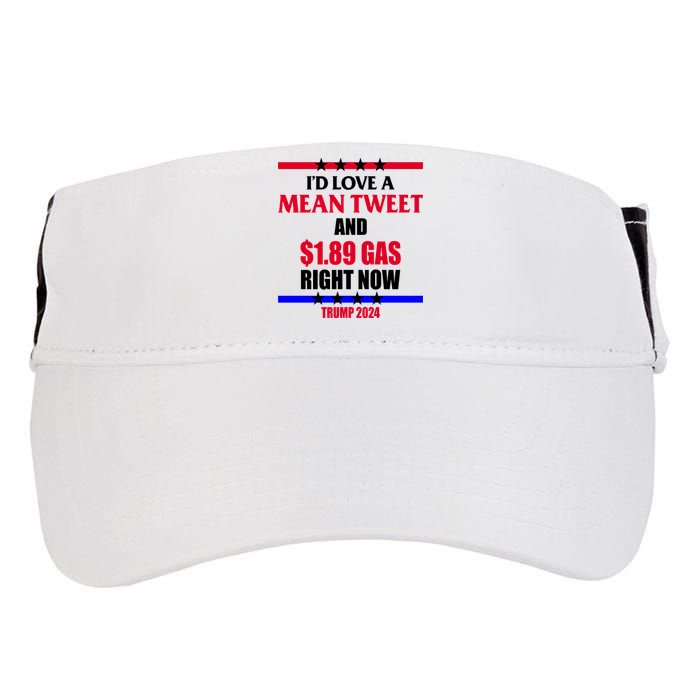 Trump 2024 Mean Tweet Low Gas Anti Biden Adult Drive Performance Visor