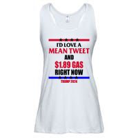 Trump 2024 Mean Tweet Low Gas Anti Biden Ladies Essential Flowy Tank