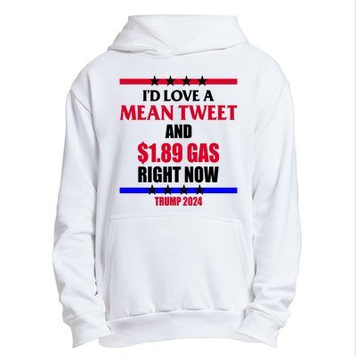 Trump 2024 Mean Tweet Low Gas Anti Biden Urban Pullover Hoodie