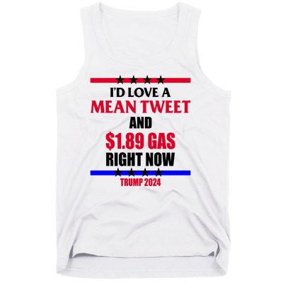 Trump 2024 Mean Tweet Low Gas Anti Biden Tank Top