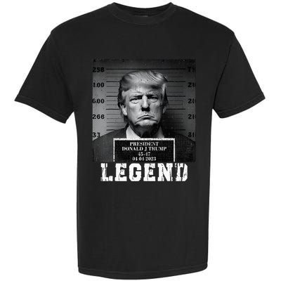 Trump 2024 Mugshot President Legend Garment-Dyed Heavyweight T-Shirt