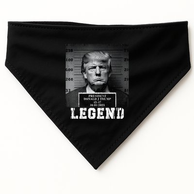 Trump 2024 Mugshot President Legend USA-Made Doggie Bandana