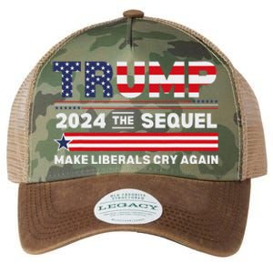 Trump 2024 Make Liberals Cry Again Legacy Tie Dye Trucker Hat