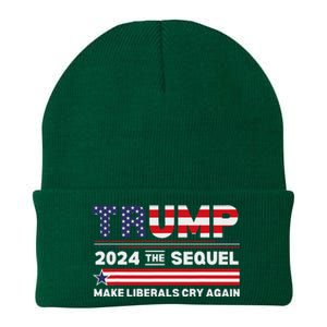 Trump 2024 Make Liberals Cry Again Knit Cap Winter Beanie