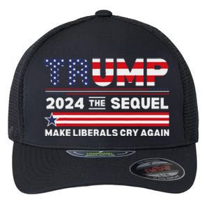 Trump 2024 Make Liberals Cry Again Flexfit Unipanel Trucker Cap