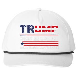 Trump 2024 Make Liberals Cry Again Snapback Five-Panel Rope Hat