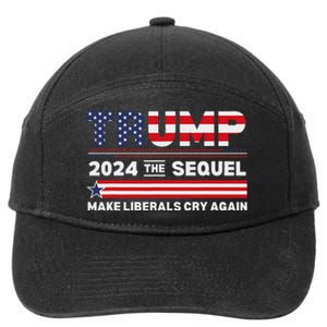 Trump 2024 Make Liberals Cry Again 7-Panel Snapback Hat