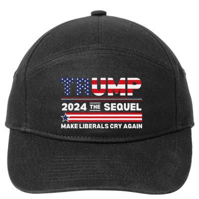 Trump 2024 Make Liberals Cry Again 7-Panel Snapback Hat