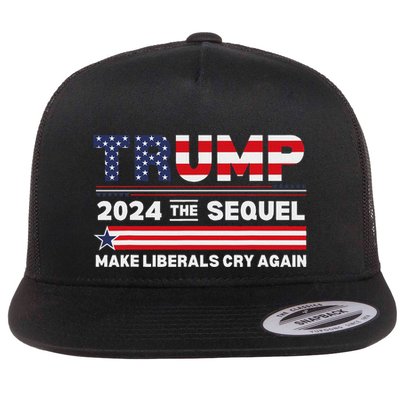 Trump 2024 Make Liberals Cry Again Flatbill Hat