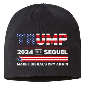 Trump 2024 Make Liberals Cry Again Sustainable Beanie