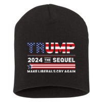 Trump 2024 Make Liberals Cry Again Short Acrylic Beanie