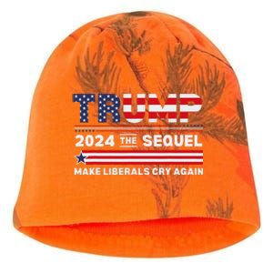 Trump 2024 Make Liberals Cry Again Kati - Camo Knit Beanie