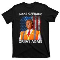 Trump 2024 Make Garbage Great Again Funny For Trump Us Flag T-Shirt