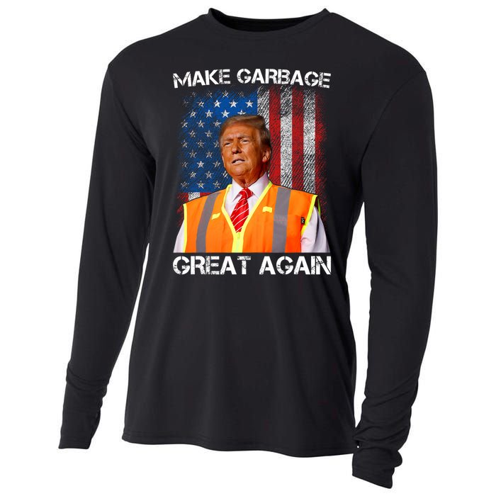 Trump 2024 Make Garbage Great Again Funny For Trump Us Flag Cooling Performance Long Sleeve Crew