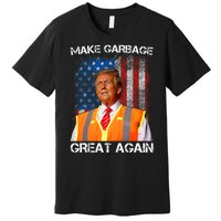 Trump 2024 Make Garbage Great Again Funny For Trump Us Flag Premium T-Shirt