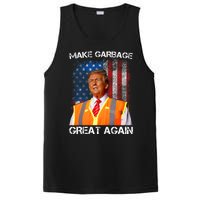 Trump 2024 Make Garbage Great Again Funny For Trump Us Flag PosiCharge Competitor Tank