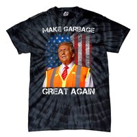 Trump 2024 Make Garbage Great Again Funny For Trump Us Flag Tie-Dye T-Shirt