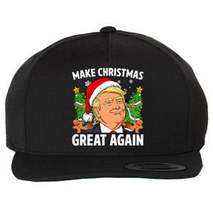 Trump 2024 Make Christmas Great Again Wool Snapback Cap