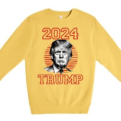 Trump 2024: MAGA Patriot Reelect Keep America Great! Premium Crewneck Sweatshirt