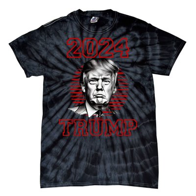 Trump 2024: MAGA Patriot Reelect Keep America Great! Tie-Dye T-Shirt