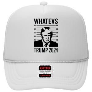 Trump 2024 Mugshot President High Crown Mesh Back Trucker Hat