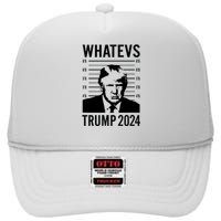 Trump 2024 Mugshot President High Crown Mesh Back Trucker Hat