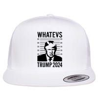 Trump 2024 Mugshot President Flat Bill Trucker Hat